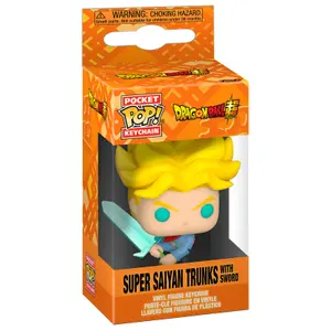 Porte-clé Funko Pocket Pop Dragon Ball Super Saiyan Trunks With Sword image-1