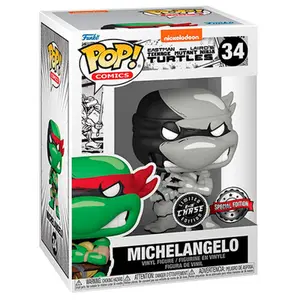 Figurine Funko POP Ninja Turtles Michelangelo 5 + 1 Chase image-2