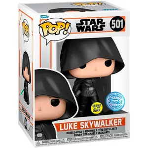 Figurine Funko Pop Star Wars Mandalorian Luke Skywalker Exclusive image-1