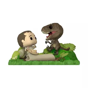 Figurine Funko POP Moment Jurassic Park Muldoon Raptor Hunt Exclusive image-0