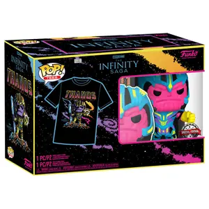 Figurine Funko POP & T-shirt Marvel Infinity Saga Thanos Exclusive image-2