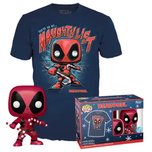 Figurine Funko POP & T-shirt Marvel Deadpool image-0