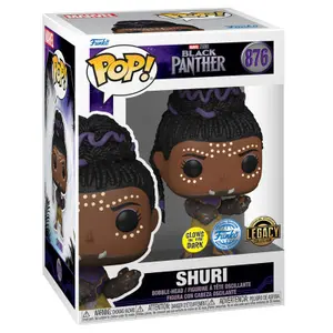Figurine Funko POP & T-shirt Marvel Black Panther Shury Exclusive image-3