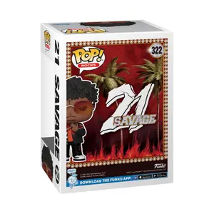 Figurine Funko Pop Rocks 21 Savage image-3