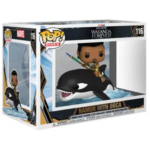Figurine Funko POP Marvel Black Panther Wakanda Forever Namor with Orca image-2