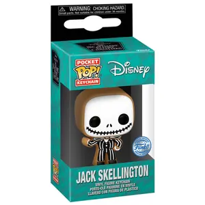 Keychain Funko Pocket Pop Disney Nightmare Before Christmas Jack Skellington Gingerbread Exclusive image-1