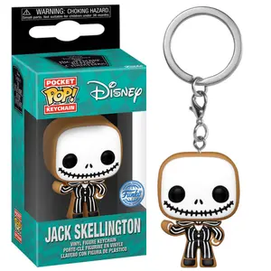 Keychain Funko Pocket Pop Disney Nightmare Before Christmas Jack Skellington Gingerbread Exclusive image-2