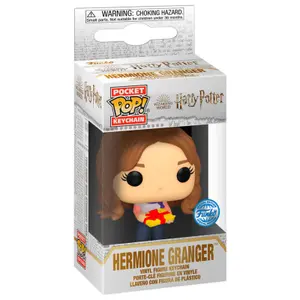 Llavero Funko Pocket Pop Harry Potter Holiday Hermione Exclusive image-2