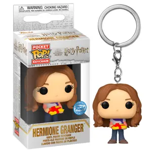 Llavero Funko Pocket Pop Harry Potter Holiday Hermione Exclusive image-1