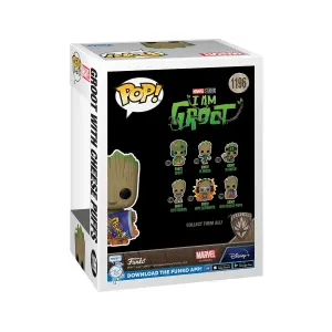Figurine Funko POP Marvel I am Groot - Groot with Cheese Puffs image-2