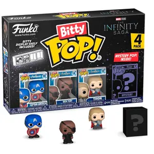 Figurine bitty pop marvel the infinity saga captain america Funko Blister 4 (x4) image-0