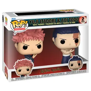 Figurine Funko Pop Jujutsu Kaisen Yuji Itadori & Aoi Todo (x2) image-1
