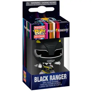Porte-clé Funko Pocket Pop Power Rangers 30Th Anniversary Black Ranger image-1