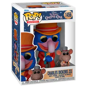 Figurine Funko Pop Disney The Muppet Christmas Carol Charles Dickens with Rizzo image-1