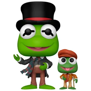 Figurine Funko Pop Disney The Muppet Christmas Carol Bob Cratchit with Tiny Tim image-0
