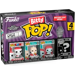 Φιγούρα bitty pop Disney Nightmare Before Christmas Άγιος Βασίλης Τζακ Funko Blister 4 (x4) image-2