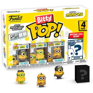 Figurita bitty pop minions serie 1 Funko Blister 4 (x4) image-0