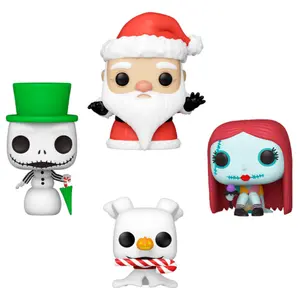 Φιγούρα Funko Pocket POPDisney Nightmare Before Christmas Holiday Exclusive (x4) image-1