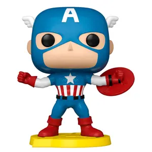 Διακοσμητική φιγούρα Funko POP Comic Cover Marvel Avengers Captain America image-0