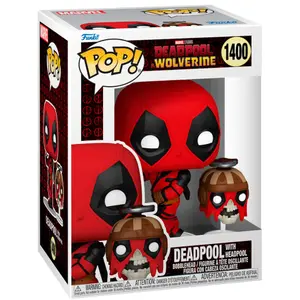 Figurita Funko POP Marvel Deadpool & Wolverine Deadpool with Headpool image-1
