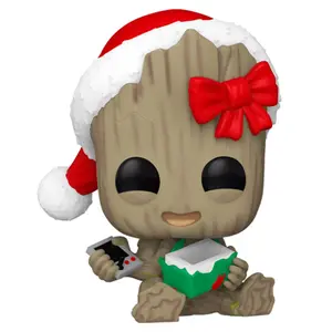 Samlerfigur Funko Pop Marvel Groot With Present