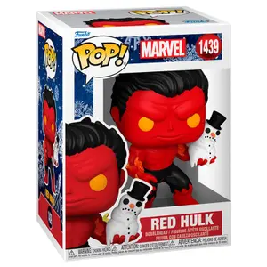 Figurka Funko Pop Marvel Red Hulk with Snowman image-1