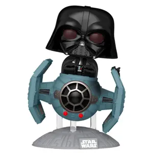 Figurine Funko POP Rides Deluxe Star Wars Darth Vader with Tie Advanced Starfighter image-0
