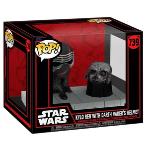 Figurine Funko Pop Deluxe Star Wars Kylo Ren with Darth Vader Helmet image-0