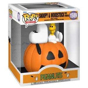 Figurita Funko Pop Deluxe Peanuts Snoopy & Woodstock with Pumpkin image-0