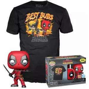 Figurine Funko POP & T-shirt Marvel Deadpool & Wolverine image-0