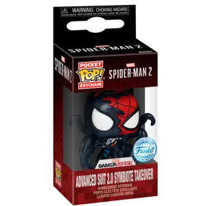 Keychain Funko Pocket POP Marvel Spider-Man 2 Advanced Suit 2.0 Symbiote Takeover image-1