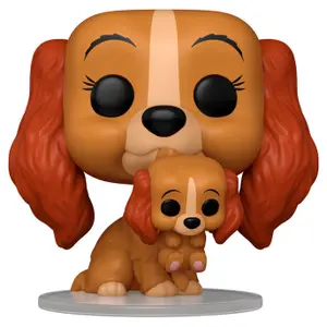 Figurine Funko POP Disney Lady and the Tramp Lady with Puppy image-0