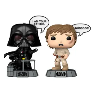 Statuetta da collezione Funko POP Star Wars Darth Vader & Luke Skywalker image-0