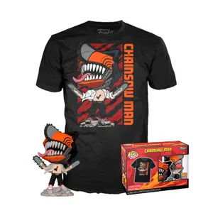 Figurine en t-shirt Funko Pop Chainsaw Man Leaping image-0