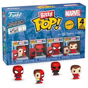 Φιγούρα Funko Bitty Marvel Spider-Man Parker Split (x4) image-1