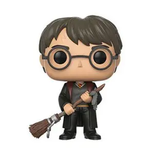 Figurine Funko Harry Potter POP! Movies Vinyl Harry with Firebolt & Feather image-0