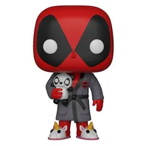 Vinyl collectible figurine Funko Deadpool Parody POP! Marvel Deadpool in Robe image-0