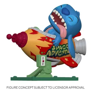 Estatueta de coleção em vinil Funko Lilo & Stitch POP! Rides Stitch in Rocket