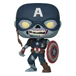 Vinyl figurine Funko Marvel What If...? POP Zombie Captain America image-0