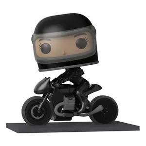 Figurine batman pop Funko Selina on Motorcycle image-0