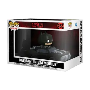 Figurine batman pop rides super deluxe Funko Batman in Batmobile image-1