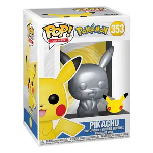 Figurine Funko Pokémon Pop Games Vinyl Pikachu Silver Edition image-1
