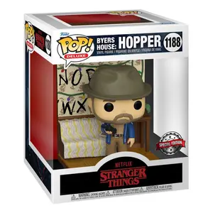 Vinyl collectible figurine Funko Stranger Things POP Deluxe Byers House Hopper image-1