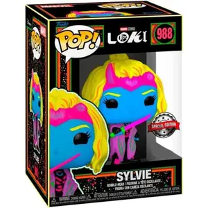 Vinyl figurine Funko Marvel POP Marvel Black Light Sylvie image-1
