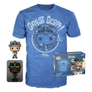 Camiseta Funko Retour Vers Le Futur Pop & Tee Set Figurine Et T-Shirt Doc With Helmet image-1