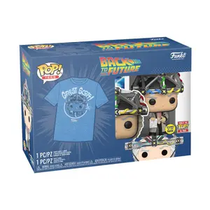 Camiseta Funko Retour Vers Le Futur Pop & Tee Set Figurine Et T-Shirt Doc With Helmet image-2