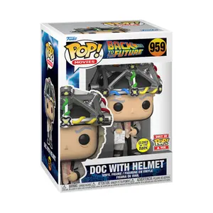 Camiseta Funko Retour Vers Le Futur Pop & Tee Set Figurine Et T-Shirt Doc With Helmet image-3