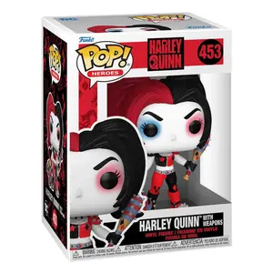 Statuetta da collezione in vinile Funko DC Comics Harley Quinn Takeover POP! Heroes Harley with Weapons image-1