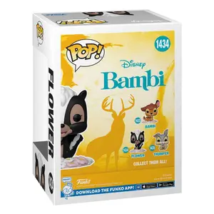 Vinyl collectible figurine Funko Bambi 80th Anniversary POP! Disney Flower image-2