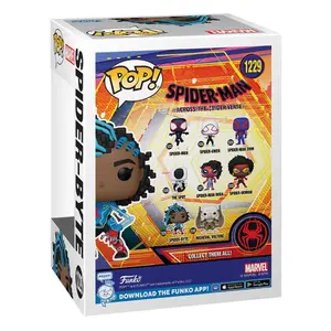 Statuetta da collezione in vinile Funko Spider-Man Across the Spider-Verse POP! Movies Spider-Byte image-2
